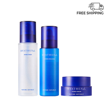 Hyathenol Hydra Skin Care Set - Toner & Cream (w/ FREE Emulsion)