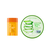 California Aloe Fresh Powdery Sun Stick Broad Spectrum SPF50+ PA++++ w/ FREE Org. Aloe Vera Gel