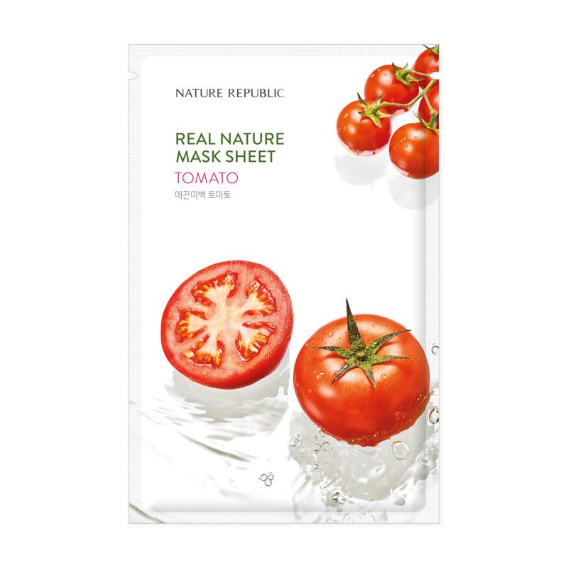 [10+10] Luminous & Glossy Mask Sheet Set (Real Nature Tomato 10 + Good Skin Vitamin E 10)