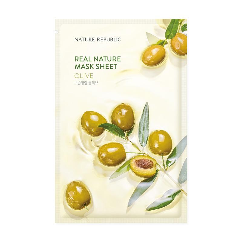 [10+10] Real Nature Radiance & Nourishing Mask Sheet Set (Rose 10 +Olive 10)